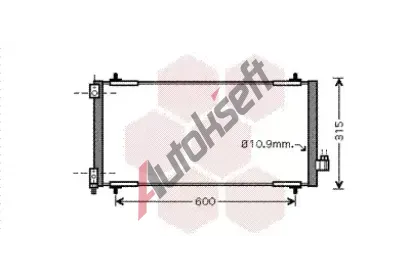 VAN WEZEL Kondenztor - klimatizace VAW 40005301, 40005301