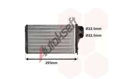 VAN WEZEL Výměník tepla - vnitřní vytápění VAW 40006240, 40006240 VAN WEZEL Výměník tepla - vnitřní vytápění VAW 40006240, 40006240