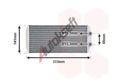 VAN WEZEL Vmnk tepla vnitnho vytpn VAW 40006312, 40006312