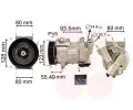 VAN WEZEL Kompresor - klimatizace ‐ VAW 4000K315
