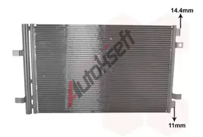 VAN WEZEL Kondenztor klimatizace VAW 40015707, 40015707