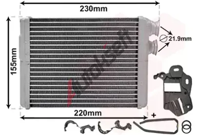 VAN WEZEL Vmnk tepla vnitnho vytpn VAW 40016700, 40016700