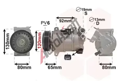 VAN WEZEL Kompresor klimatizace VAW 4001K704, 4001K704