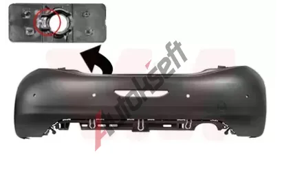 VAN WEZEL Nárazník VAW 4034546, 4034546 VAN WEZEL Nárazník VAW 4034546, 4034546