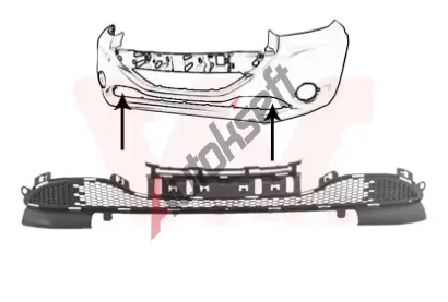 VAN WEZEL Větrací mřížka nárazníku VAW 4034599, 4034599 VAN WEZEL Větrací mřížka nárazníku VAW 4034599, 4034599