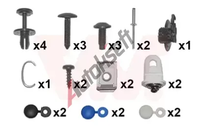 VAN WEZEL Montn sada - nraznk VAW 4060794, 4060794