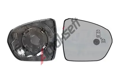 VAN WEZEL Sklo do vnjho zrctka * HAGUS * VAW 4084836, 4084836