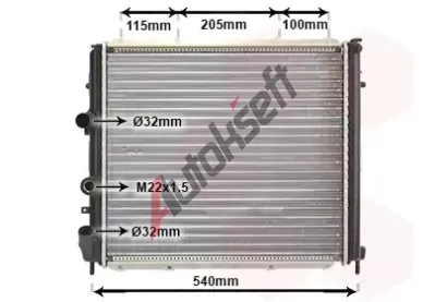 VAN WEZEL Chladi vody VAW 43002174, 43002174