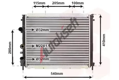 VAN WEZEL Chladi vody VAW 43002231, 43002231