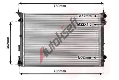 VAN WEZEL Chladi vody VAW 43002259, 43002259