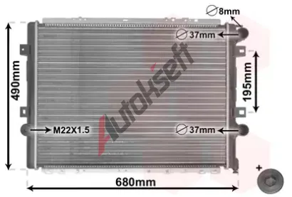VAN WEZEL Chladi vody VAW 43002264, 43002264