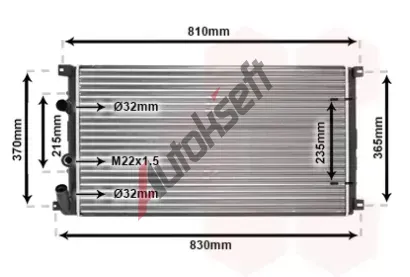 VAN WEZEL Chladi vody VAW 43002276, 43002276