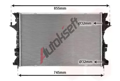 VAN WEZEL Chladi vody VAW 43002300, 43002300