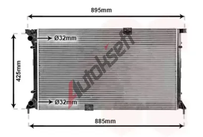 VAN WEZEL Chladi vody VAW 43002313, 43002313