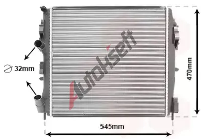 VAN WEZEL Chladi vody VAW 43002325, 43002325