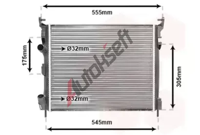 VAN WEZEL Chladi vody VAW 43002326, 43002326