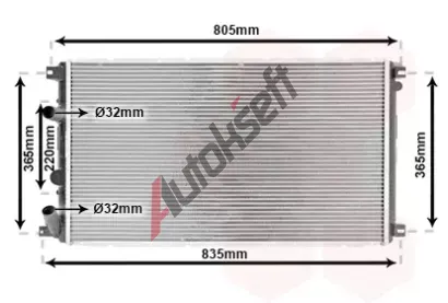 VAN WEZEL Chladi vody VAW 43002361, 43002361