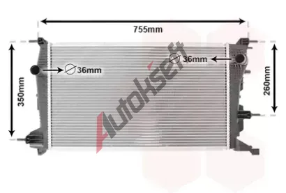 VAN WEZEL Chladi vody VAW 43002410, 43002410