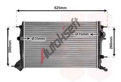 VAN WEZEL Chladi vody VAW 43002414, 43002414