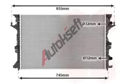 VAN WEZEL Chladi vody VAW 43002421, 43002421