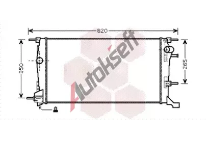 VAN WEZEL Chladi vody VAW 43002445, 43002445