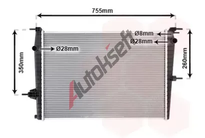 VAN WEZEL Chladi vody VAW 43002458, 43002458
