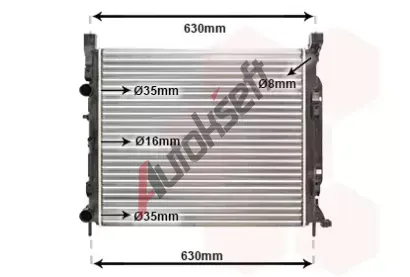 VAN WEZEL Chladi vody VAW 43002470, 43002470