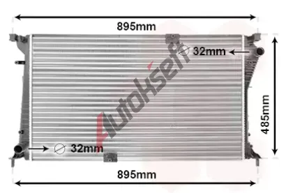 VAN WEZEL Chladi vody VAW 43002490, 43002490