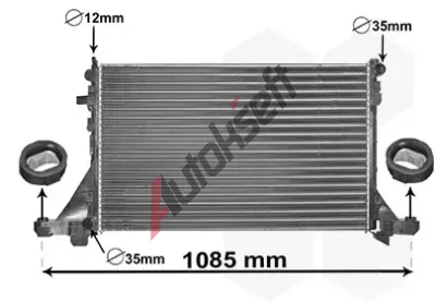 VAN WEZEL Chladi vody VAW 43002560, 43002560