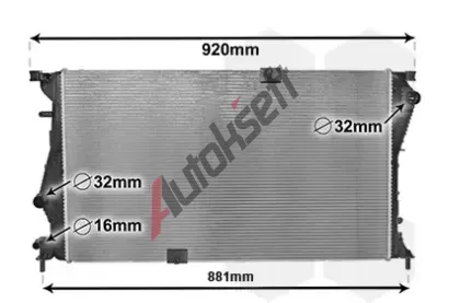 VAN WEZEL Chladi vody VAW 43002601, 43002601