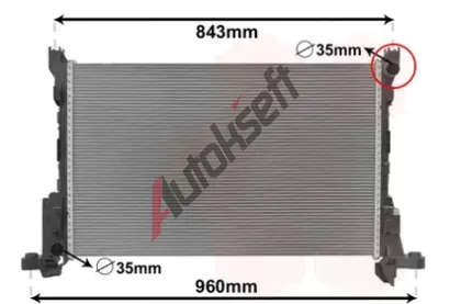 VAN WEZEL Chladi vody VAW 43002624, 43002624