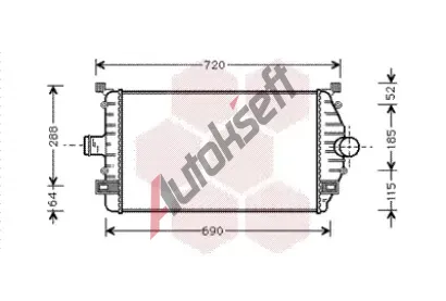 VAN WEZEL Chladi vzduchu intercooler VAW 43004277, 43004277