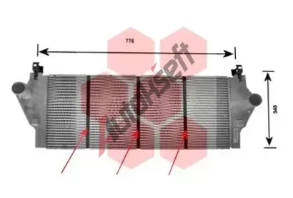 VAN WEZEL Chladi vzduchu intercooler VAW 43004295, 43004295