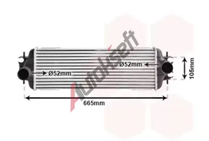 VAN WEZEL Chladi vzduchu intercooler VAW 43004328, 43004328