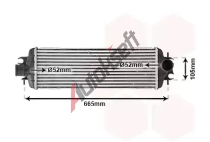 VAN WEZEL Chladi vzduchu intercooler VAW 43004358, 43004358