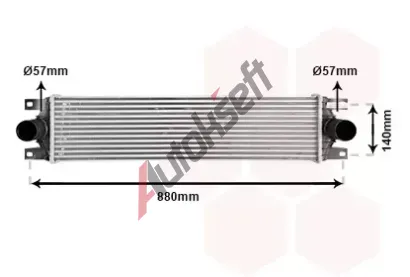 VAN WEZEL Chladi vzduchu intercooler VAW 43004359, 43004359