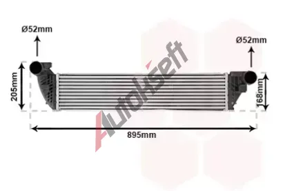 VAN WEZEL Chladi vzduchu intercooler VAW 43004397, 43004397