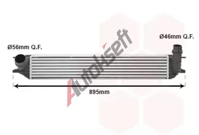 VAN WEZEL Chladi vzduchu intercooler VAW 43004426, 43004426