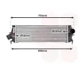 Chladi vzduchu intercooler VAN WEZEL ‐ VAW 43004456