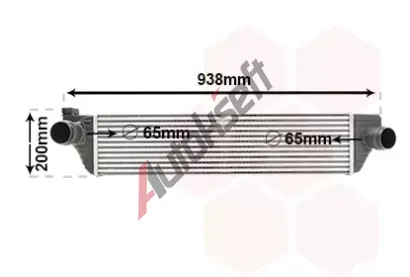 VAN WEZEL Chladi vzduchu intercooler VAW 43004498, 43004498