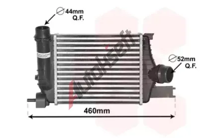 VAN WEZEL Chladi vzduchu intercooler VAW 43004602, 43004602
