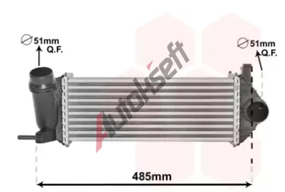 VAN WEZEL Chladi vzduchu intercooler VAW 43004615, 43004615