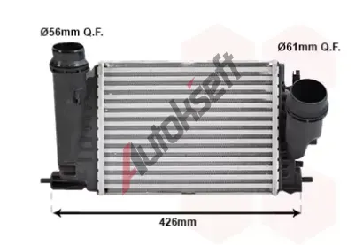 VAN WEZEL Chladič vzduchu intercooler VAW 43004680, 43004680 VAN WEZEL Chladič vzduchu intercooler VAW 43004680, 43004680
