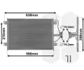 Kondenztor klimatizace VAN WEZEL ‐ VAW 43005256