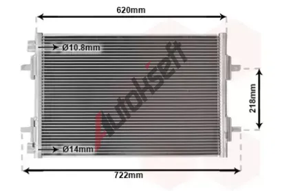 VAN WEZEL Kondenztor - klimatizace VAW 43005294, 43005294