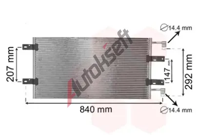 VAN WEZEL Kondenztor - klimatizace VAW 43005314, 43005314