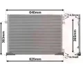 Kondenztor klimatizace VAN WEZEL ‐ VAW 43005339