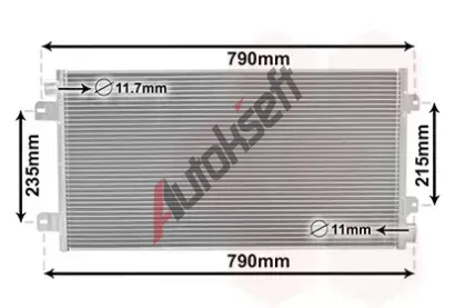 VAN WEZEL Kondenztor - klimatizace VAW 43005342, 43005342