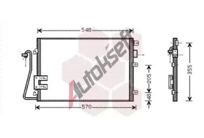 VAN WEZEL Kondenztor - klimatizace VAW 43005376, 43005376