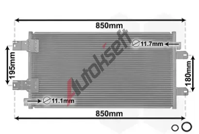 VAN WEZEL Kondenztor - klimatizace VAW 43005443, 43005443
